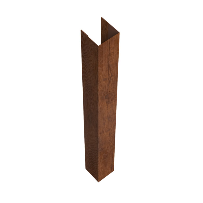 Стойка жалюзи Texas для монтажа без крепежного вкладыша 0,45 Print Premium Golden Wood Fresh TwinColor (2м)