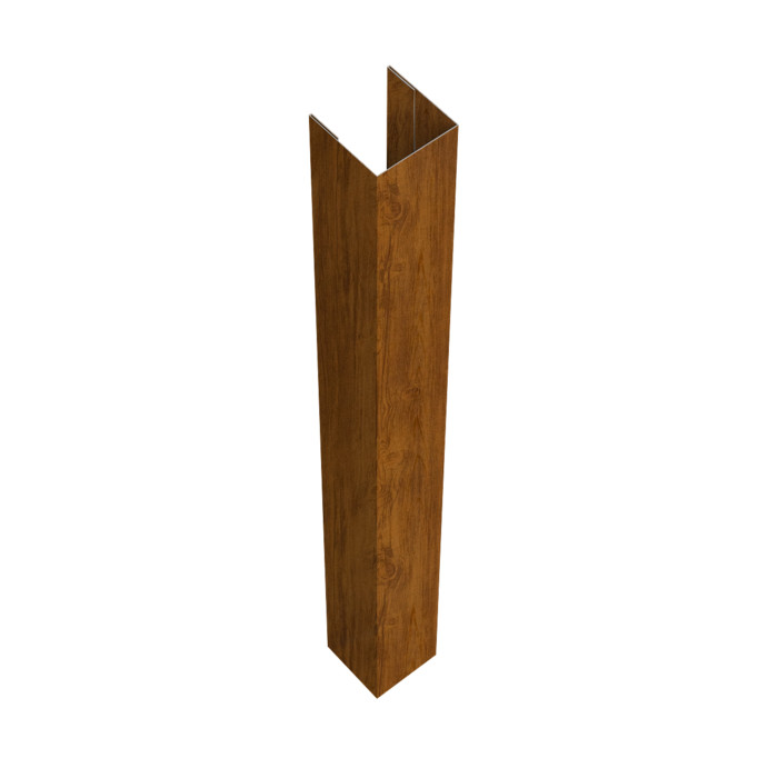 Стойка жалюзи Texas для монтажа без крепежного вкладыша 0,45 Print-double Elite Golden Wood (2,5м)