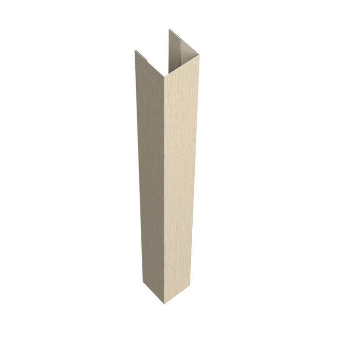 Стойка жалюзи Texas для монтажа с крепежным вкладышем 0,45 Print Elite Milky Wood TwinColor (3м)