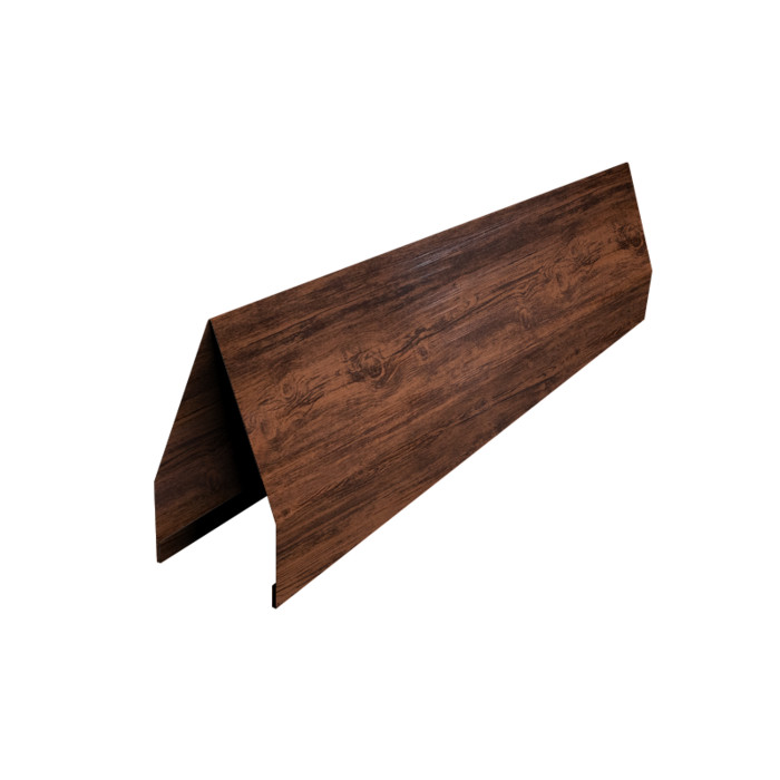 Ламель забора жалюзи Tokyo 0,45 Print-Double Elite с пленкой Antique Wood