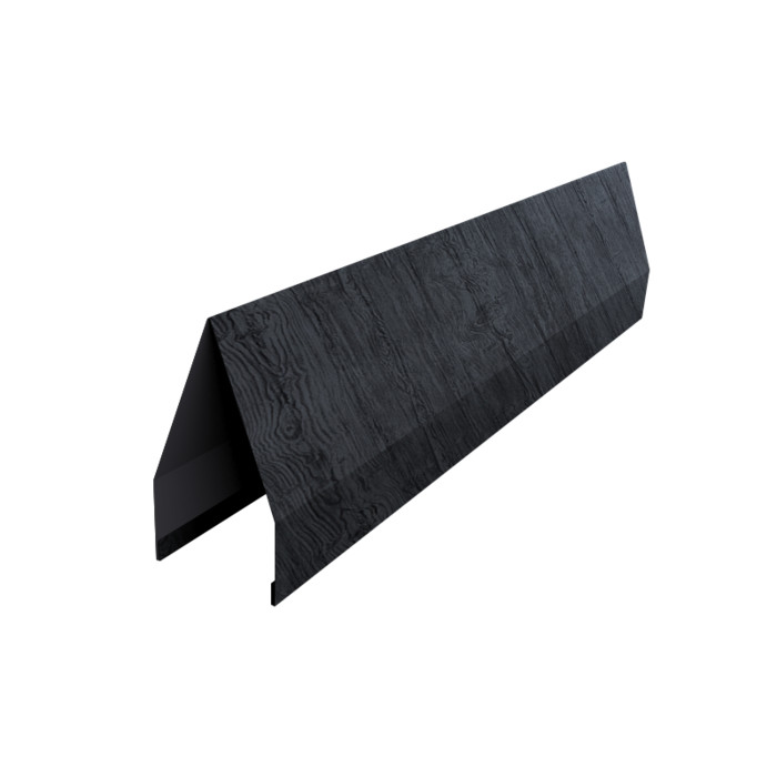 Ламель забора жалюзи Tokyo 0,45 Print Premium с пленкой Grey Wood TwinColor