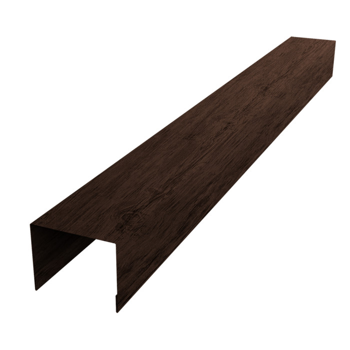 Крышка для забора жалюзи Palermo 0,45 Print-Double Premium Antique Wood (3м)