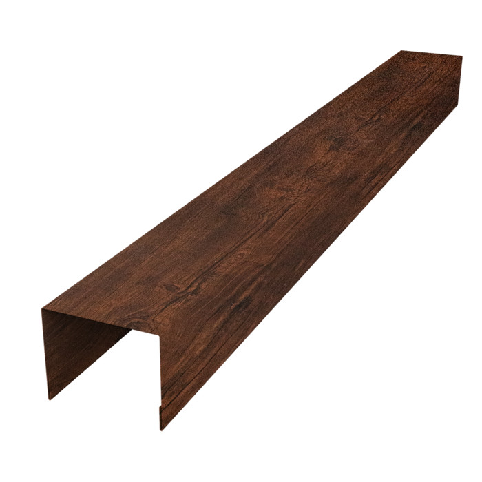 Крышка для забора жалюзи Palermo 0,45 Print-Double Premium Cherry Wood Dark F (2,5м)