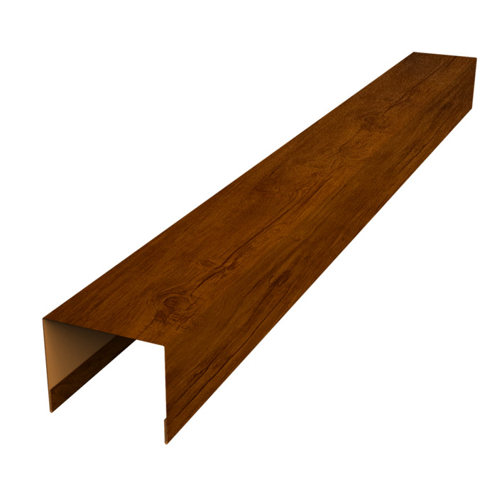 Крышка жалюзи Palermo 0,45 Print Premium Golden Wood Intense FTC (2м)