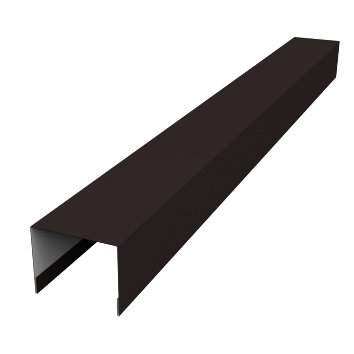 Крышка жалюзи Palermo 0,45 Drap RAL 9005 черный (2м)