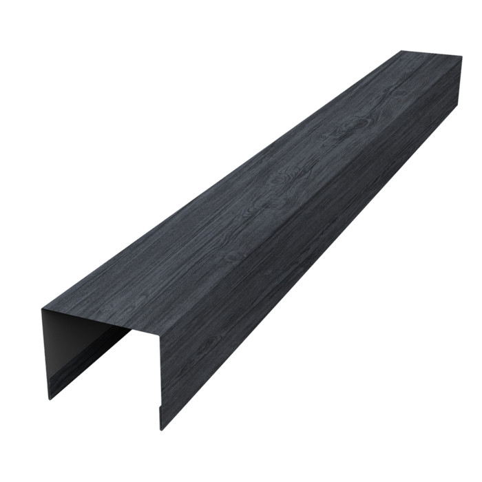 Крышка жалюзи Palermo 0,45 Print Premium Grey Wood TwinColor (2,5м)