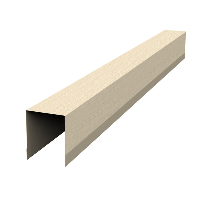 Планка опорная составная внутренняя для забора жалюзи Palermo 0,45 Print Elite Milky Wood TwinColor (1,8м)