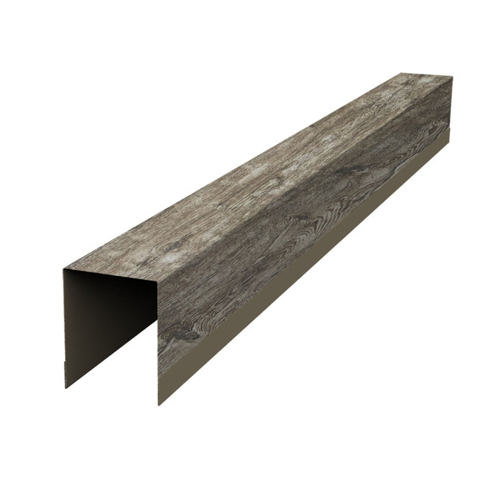 Планка опорная составная внутренняя для забора жалюзи Palermo 0,45 Print Elite Nordic Wood TwinColor (3м)