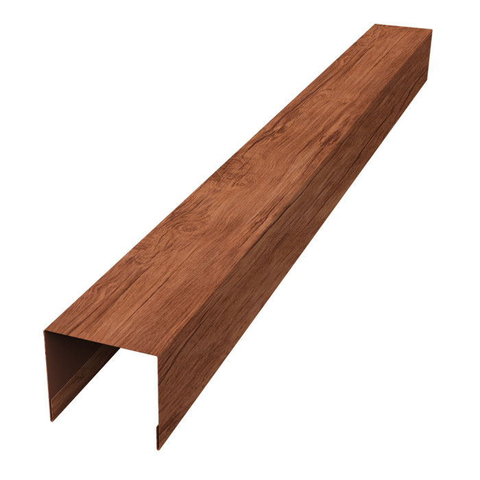 Стойка боковая крепежная для забора жалюзи Palermo 0,45 Print Premium Rowan Wood Intense FTC (1,8м)