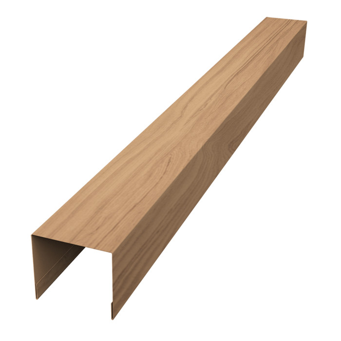 Стойка боковая крепежная для забора жалюзи Palermo 0,45 Print Elite Honey Wood TwinColor (1,8м)
