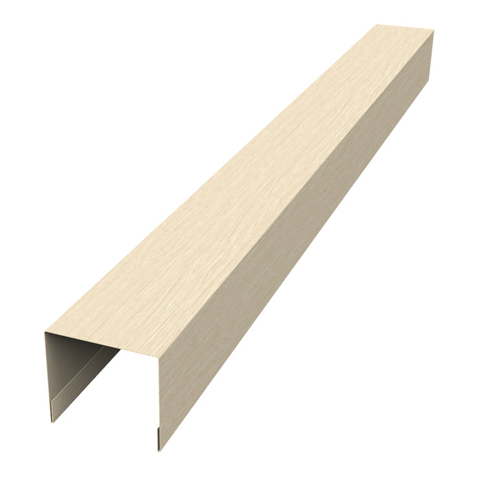 Стойка боковая крепежная для забора жалюзи Palermo 0,45 Print Elite Milky Wood TwinColor (1,8м)