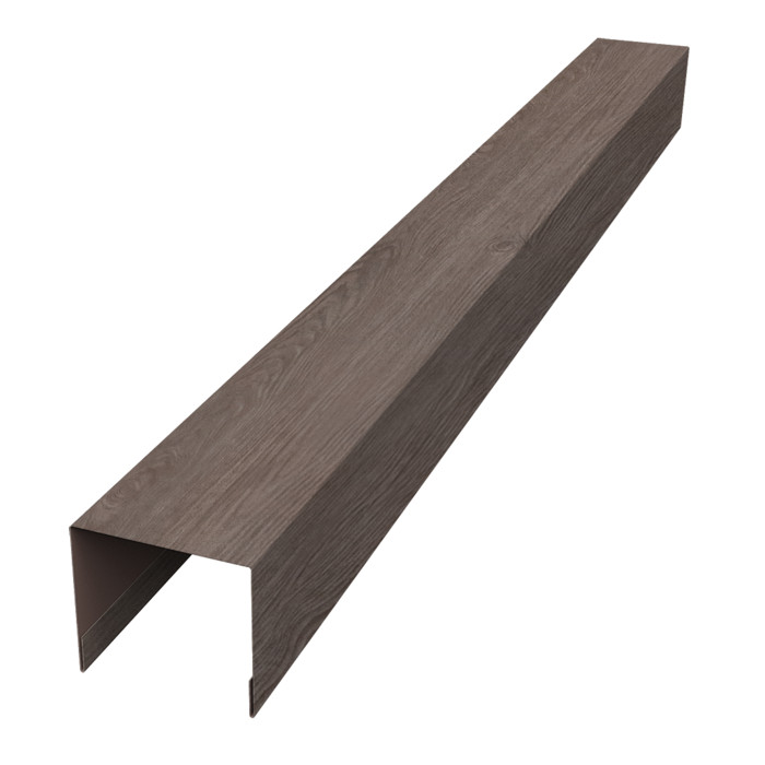 Стойка боковая крепежная для забора жалюзи Palermo 0,45 Print Elite White Wood TwinColor (1,8м)