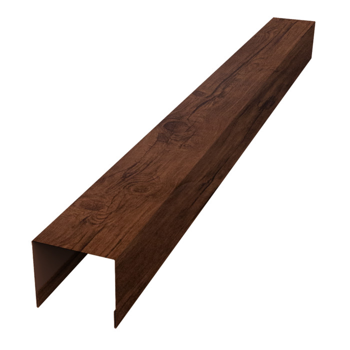 Стойка боковая крепежная для забора жалюзи Palermo 0,45 Print Premium Cherry Wood Fresh TwinColor (2,5м)