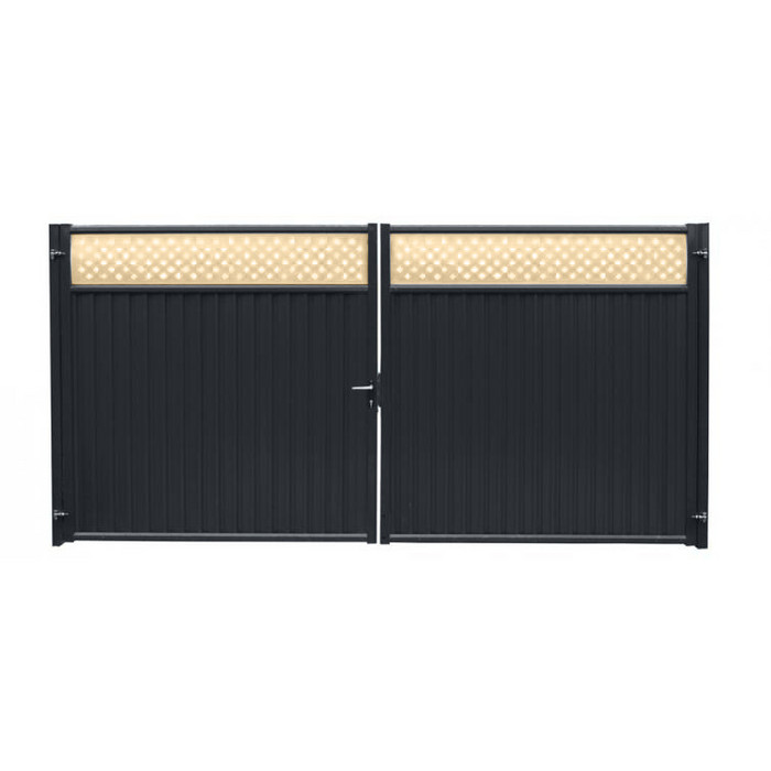 Ворота Estet Plus 2,0х3,6 RAL 7024/1014