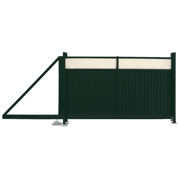 Ворота откатные Estet Plus 2,0х3,5 RAL 6005/1013