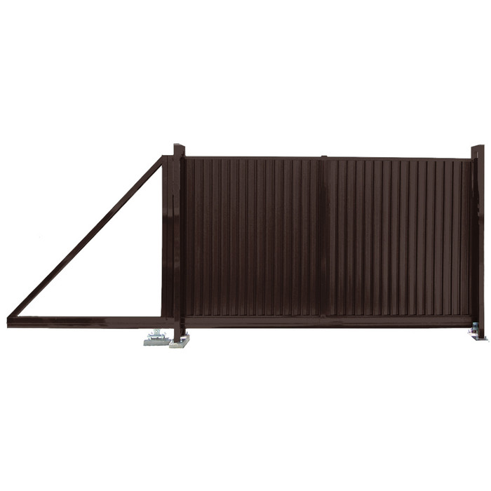 Ворота откатные Estet 1,65х3,5 RAL 8017