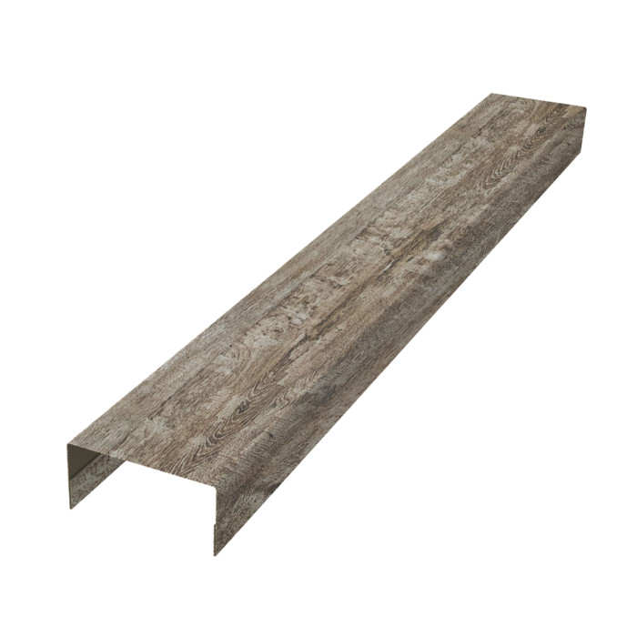 Крышка забора для горизонтального монтажа штакетника 0,45 Print Elite Nordic Wood TwinColor (3м)